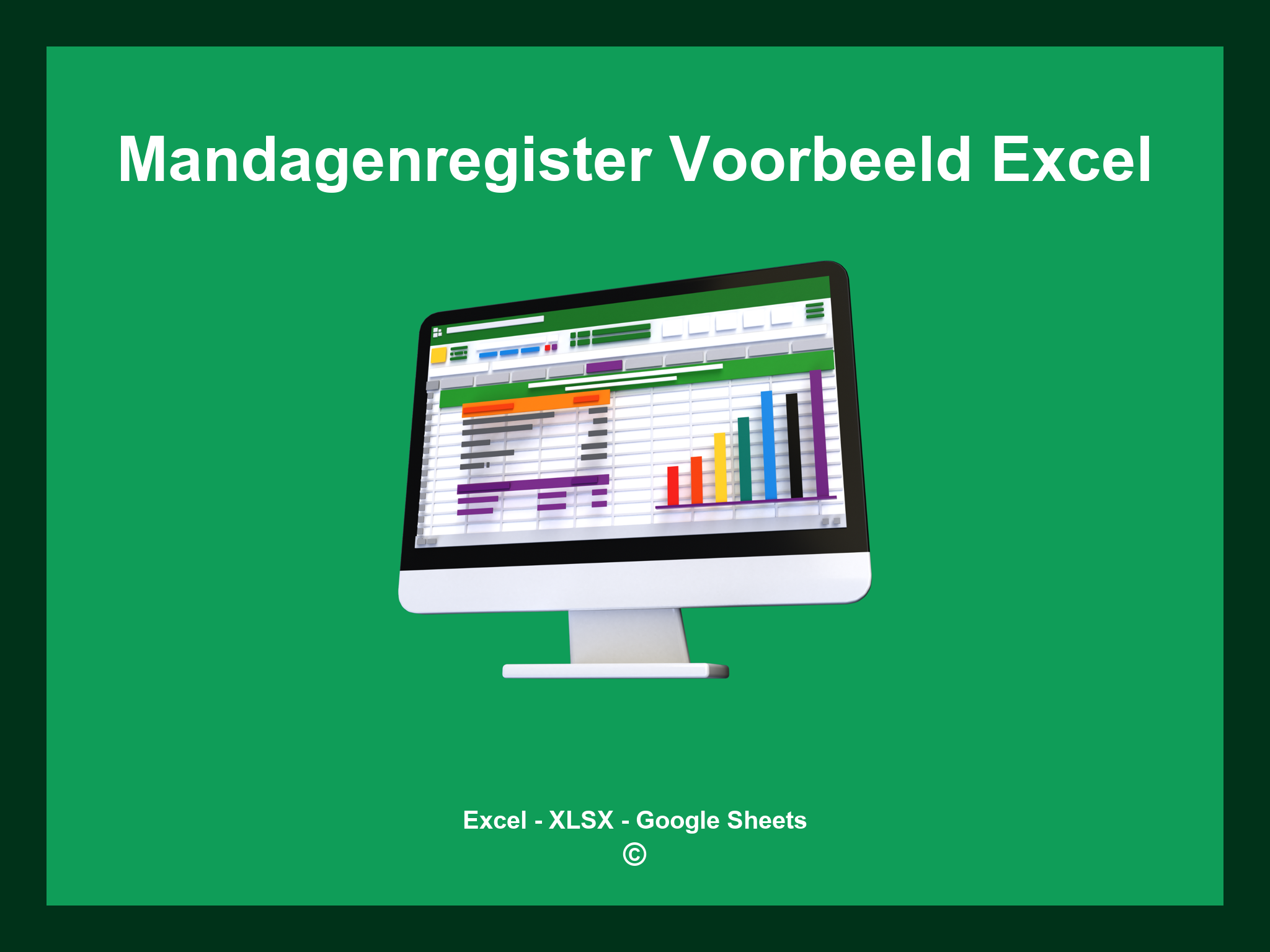 Mandagenregister Voorbeeld Excel