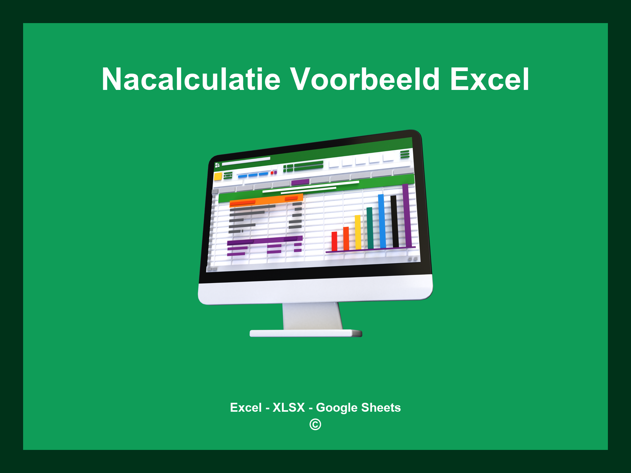 Nacalculatie Voorbeeld Excel
